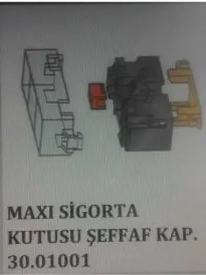 MTA 30-01001 Sıgorta Kutusu Seffaf Kapaklı Maxı Termınallı Kılıtlı 