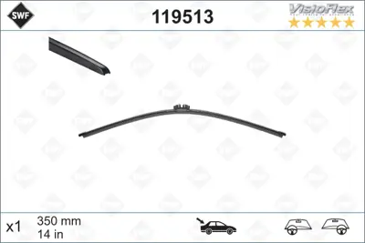 SİLBAK SB14ARK Sılecek Supurgesı Arka Muz Tıp 350mm Bmw 5 Tourıng Volvo V70 Iı / Iıı 08 / 07> Xc70 Iı 08 / 07> 61627442093 30663894 31416792 31662334 5339417 3834061M30 1554033 DF9667330A 28890ES61A