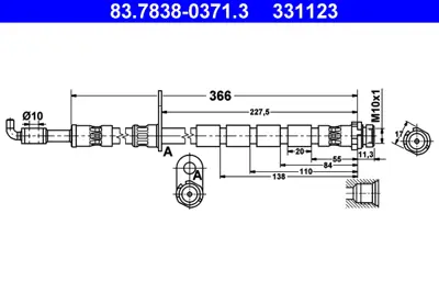 SVAC 20-0137 On Fren Hortumu Sol Fıesta 11> B-Max 14> AY112078BB AY112078BA 1751662 1773094 1792902 1718847 1522925 1514230 8V512078BD 8V512078BC