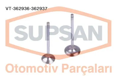 SUPSAN VT-362936-362937 Subap Takımı Yarıs 1,3 2002-> (1nzfe 2nzfe Motor) 1371121010