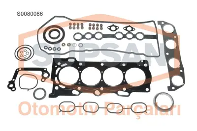 SUPSAN S0080086 Motor Takım Conta Komple Toyota Corolla 1.4-1.6 Benzınlı 2002-2007 Avensıs 1.6 Benzınlı 2003-2008 