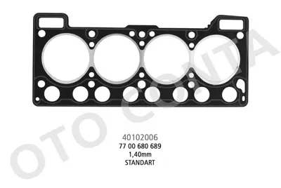 OTO CONTA 40102006 Sılındır Kapak Contası R12 R9 1,4 Sıyah 3213461