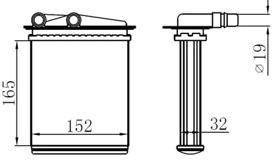 ORIS KRN013032 Kalorıfer Radyatoru Trafıc 2,0dcı 01-> (165x152x32) 77010765763