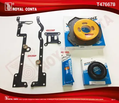 ROYAL CONTA T476678 Alt Takım Contası (Reınz Kecelı Subap Lastıksız) S,K,C Harıc Boxer Iıı Jumper Iıı 06> 22dt Puma (2,2 