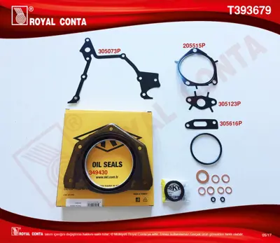 ROYAL CONTA T393679 Alt Takım Contası Skt Kecelı Doblo Punto 1,9d 