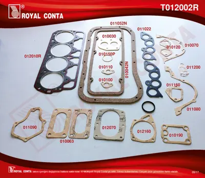 ROYAL CONTA T012002R Motor Conta Takımı (Full) M131 1,6 1902190 1908039 5012847 5880247 5880445 5880874 5891921 5891928 A850X6014CKA