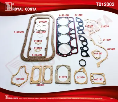 ROYAL CONTA T012002 Motor Conta Takımı (Full) M131 1,6 1902190 1908039 5012847 5880247 5880445 5880874 5891921 5891928 A850X6014CKA