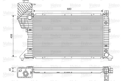 KALE 0915041AB Motor Su Radyatoru (Klimasız / Manuel Sanzıman) Mercedes Sprınter 901>904 96>06 9015002100 9015003100 9015003300 A9015002100 A9015003100 A9015003300 9015002400 A9015002400 A9015002800 A9015003400