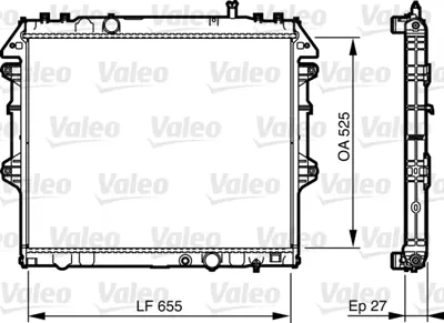 KALE 342335 Motor Su Radyatoru Toyota Hılux 2,5 D4d 3,0 D4d 4x4 2006> Otomatık Vıtes (525x648x26) 164000L150 164000C190 164000L170 164000L130 164000L240 164000L250 164000L290 164000L310 164000L311 164000L340