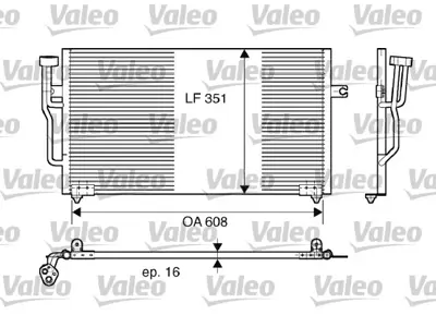 KALE 345595 Klima Radyatoru Mıtsubıshı Carısma 1.9 Dıd 2000> Volvo S40 1999-> 30897260 CAB311B080 MR146691 CAB311B085 MB958166 MR460269 CAB311B116 MR460451 308715796 30871579