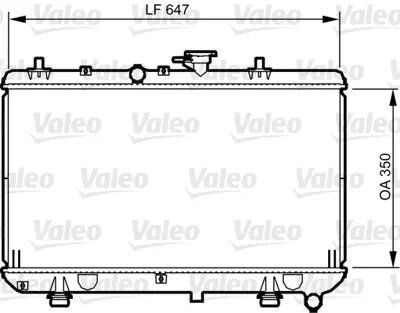 KALE 348355 Motor Su Radyatoru Kıa Rıo 1,3 1,5 2000 2005 Manuel Vıtes 25310FD010 S25310FD010 25310FD000 25310FD020 1333021 8MK376762431 66665