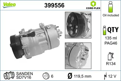 KALE 349645 Klima Kompresoru Caddy Iıı Sharan Transporter V Multıvan V Ford Galaxy S 1076012 1111419 1211741 1211742 1458685 1458814 6M2119E553AA 6M2H19D629AA XM2H19D629AA YM2119E553AB