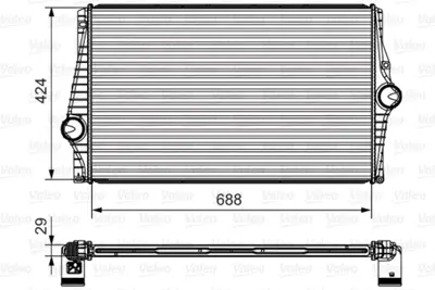 KALE 350840 Turbo Radyatoru Intercooler Volvo Xc90 I (275) D3 / D5 12> 30741579 30748808 31274553 8627375 7113032 8ML376988534 831M15A 96601