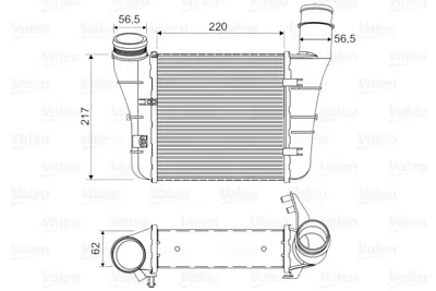 KALE 352430 Turbo Radyatoru (Intercooler) Sol Audı A4 2,0tdı / Tfsı 04>08 Exeo 1,8tsı 2,0tfsı / Tdı 09> 8E0145805AA 8E0145805T 8E0145805S 8E0145805F 8ML376899121 801M21A 96549 7103054