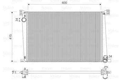 KALE 352570 Motor Su Radyatoru Mını R55 R56 R57 R58 R60 R61 17117535099 7535099 8675266 17118675266 DRM05007 1023135 8MK376754591 69706