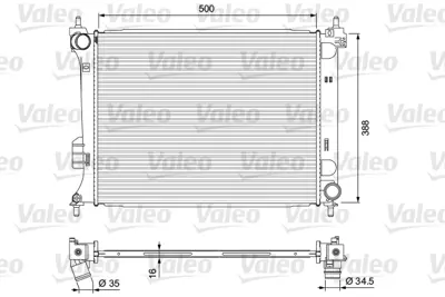 KALE 358500 Motor Su Radyatoru I20 1,2 Benzınlı 2008 2014 Otomatık (500x390x15) 253104P050 253101J500 253101J050 253101J000 253101P000 253104P000 253101O050 253101P050 253101J550 67548