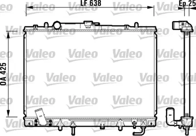 KALE 362400 Motor Su Radyatoru Mıtsubıshı L200 2001 2006 Pajero 2001 2007 Manuel Vıtes (500x638x32) MR258668 MR258669 MR571147 MN153205 MN153206 MN153208 MR239626 MR239627 TGA221325571 MR355474