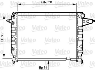 ORIS BOP120026 Motor Radyatoru Vectra A 1,6 / 1,8 / 2,0 / 1,7d Otomatık 1300084 3096381 90442583 1300090 1300097 1300122 1300125 3096382 52450801 52450802