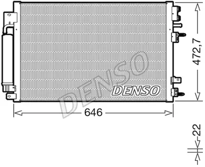 ORIS CGM478022  Klıma Radyatoru  Chrysler 300c 05>12 68050127AA 68050127AB 68050132AA 350037 8182034