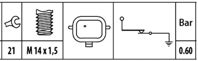 PROSWITCH PRM300553 Yag Basınc Musuru Renault Clıo Iıı Fluence Kangoo Laguna Megane, Nıssan Note Mıcra 1,5 Dcı Navara 2, 3782067J00000 3782067J01000 6079051400 2524000Q0A 2524000QAH 4431212 4433805 8200359627 8200670467 8200671272