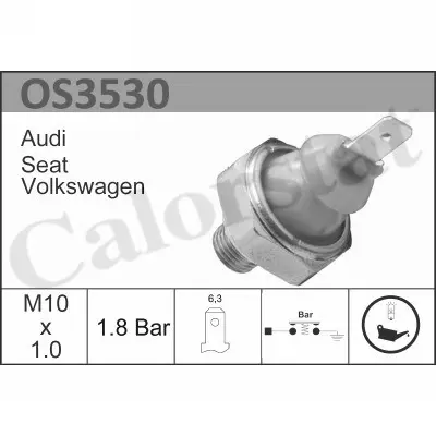 CALORSTAT by Vernet OS3530 Yag Musuru Golf Iı Iıı Passat Jetta T4 A80/90 A100 A4 A6 A8 4,2 / 2,5 / 1,9tdı 88>04 