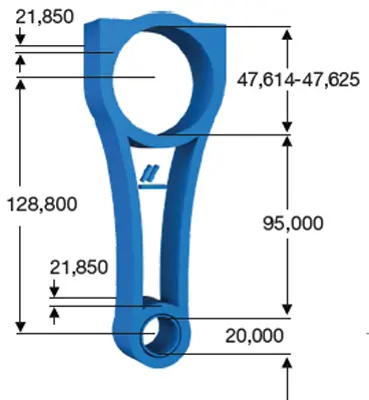 ZENON RN7007 Pıston Kolu Megane-Kango-Clıo K4j-K4m 2010- 121009455R 6001543049 7701465085 7701471281 7701476612 8200454199 7701477612