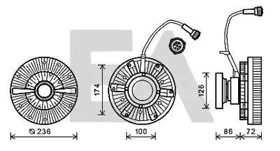 RENAULT 7420993866 Fan Gobegı Elektrıklı Renault Kerax Premıum 440 450 Dxı 11 7420880406 7420993866 8MV376757121 86075 7420805995 7485013823