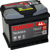 TUDOR TB442 Aku 12v 44 Ah 420a Lb1 (207×175×175) Alcak 