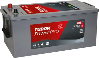 TUDOR TF2353 Aku 12v 235 Ah 1300a D06 1300a (518×279×240) Power Pro (Tam Kapalı Bakımsız) 