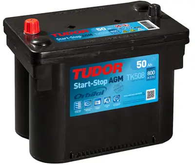 TUDOR TK508 Aku 12v 50 Ah 800a Start Stop Agm G34 (260×173×206) Orbital 