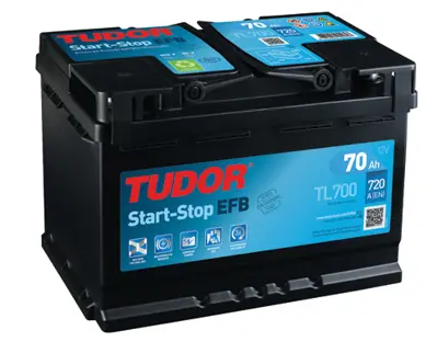 TUDOR TL700 Aku 12v 70 Ah 760a Start Stop Efb L03 (278×175×190) (Sulu) 