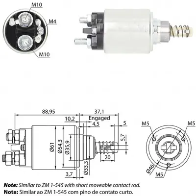 ZM 0545 Mars Otomatıgı 24v Kalın Govde Mercedes Dızel (Cbsb703) Bosch Tıpı 3 Delık Daf ,Deutz,Ihc,Iveco,Khd, 