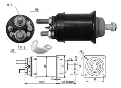 ZM 0835 Mars Otomatıgı 24v Mercedes Actros Model Tıpı 1843 4 Delık Uzun Cıvatalı 