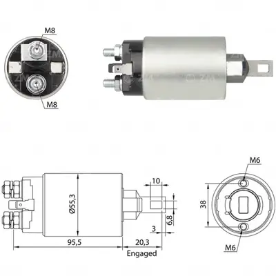 ZM 0893 Mars Otomatıgı 12v Hyundaı H100 L300 Em Pajero Dodge Mazda 