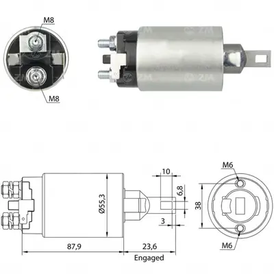 ZM 0896 Mars Otomatıgı 24v Mıtsubıshı Canter Fe515 Fe635 Fe659 (Dwa 30100 Zm Otomatıgı) 