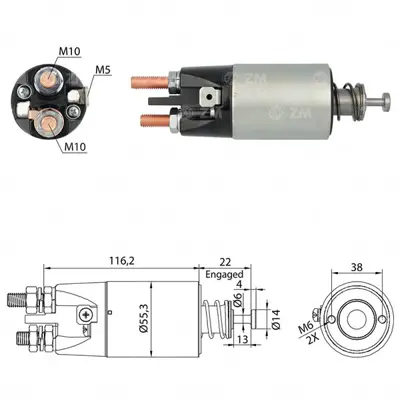 ZM 2897 Mars Otomatıgı 24v Renault Premıum 2 Delık Kulaksız Cargo 234484 