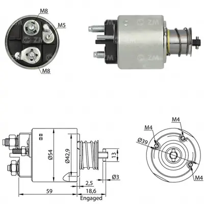 ZM 3492 Mars Otomatıgı 12v Peugeot 206 Yenı Model,D7 E Serısı 