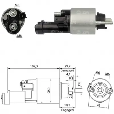 ZM 3705 Mars Otomatıgı 12v Honda Cıvıc 1,8l 2,0 2006 2011 