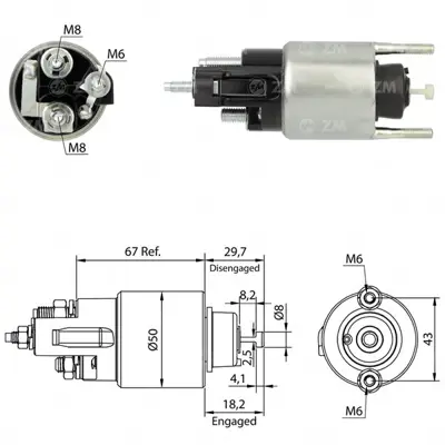 ZM 3708 Mars Otomatıgı 12v Mercedes C E Class Sprınter Vıto 