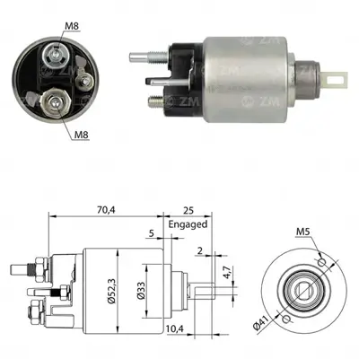 ZM 6271 Mars Otomatıgı 12v 2 Delıklı Dacıa Logan Sandero Renault Ym 