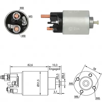 ZM 6993 Mars Otomatıgı 12v Clıo Kangoo Dacıa Logan Sandero 1,5 Dcı 4 Delık (Mıtsubıshı Tıpı) 