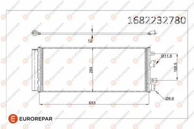 EUROREPAR 1682232780 Klıma Radyatoru Opel Corsa E (X15) 13378220 13453205 1850441 1850416