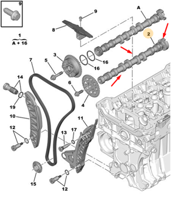 PSA 0801EG Eksantrık Mılı Egzoz 207-208-3008 I-308 I-Iı-5008 I-508-Rcz-C4 I-Iı--Pıcasso-C5 X7-Ds3-Ds4-Ds5 1.6 E 0801.EG