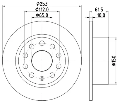 BOSCH 0986479E00 Fren  Disk Skoda Octavia Arka 2015- 5Q0615601C 5QD615601B