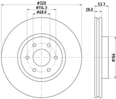 BOSCH 0986479H29 Fren Disk Mercedes X- Class W470 Ön 4704210200 402065XA0A A4704210200 40206EB320 402065X00A 402063X00B 402065X01A 40206