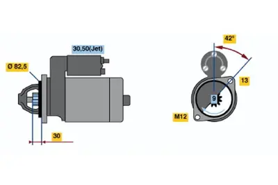 BOSCH 0001107421 Marş Motoru 06C911023