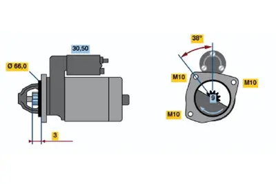 BOSCH 0001112025 Marş Motoru Clıo R19 Twıngo 