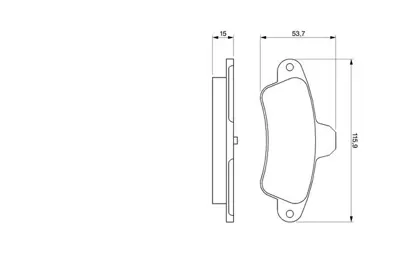 BOSCH 0986424277 Fren Balatası Arka Mondeo 93>00 1672939 6669779 6669780 7153476 7153477 93BB2M008AB 93BB2M008BB XS712M008BD XS712M008BE 93BB2M008AA