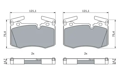 BOSCH 0986424918 Fren Balatasıön Clubman R55 Cooper Roadster Cooper R58 R59 GDB1948