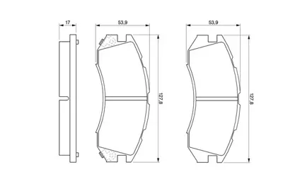 BOSCH 0986460984 Fren Balatası Ön Impreza 92>00 4wd Legacy 89>98 4wd 26296FA021 26296FA022 26296FA030 26296FA031 26296FA032 26310AA010 1V573328Z MN267M 26296AA040 26296AA041